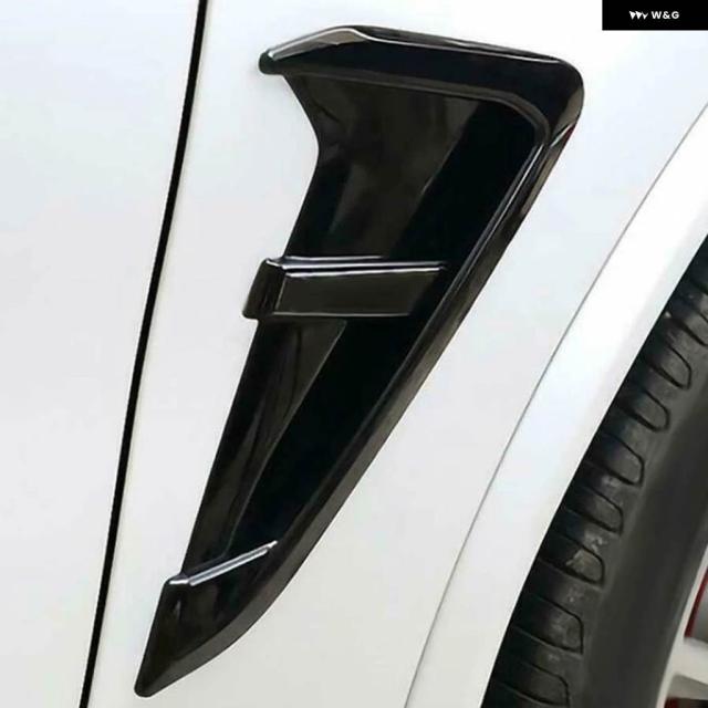 2PCS カーサイドフェンダー エアベント グリル トリム BMW X3 X4 G01 G03M X4M 2018 - 21_5