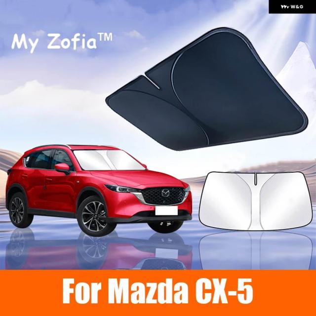マツダ CX-5 2022 - 25 車用 フロントガラス サンシェード カバー 紫外線防止パーツ