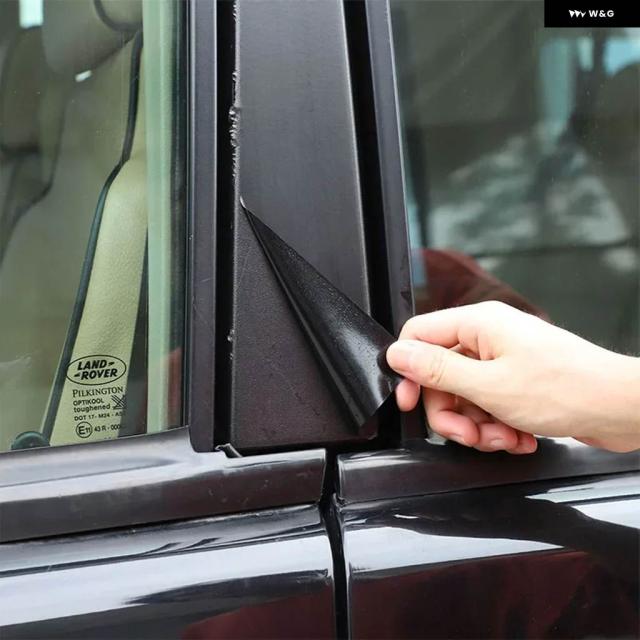 ランドローバー ディスカバリー 2 1998-2003 PVC 車用ウィンドウセンターピラー トリム ストリップ 装飾 ステッカー 車_2