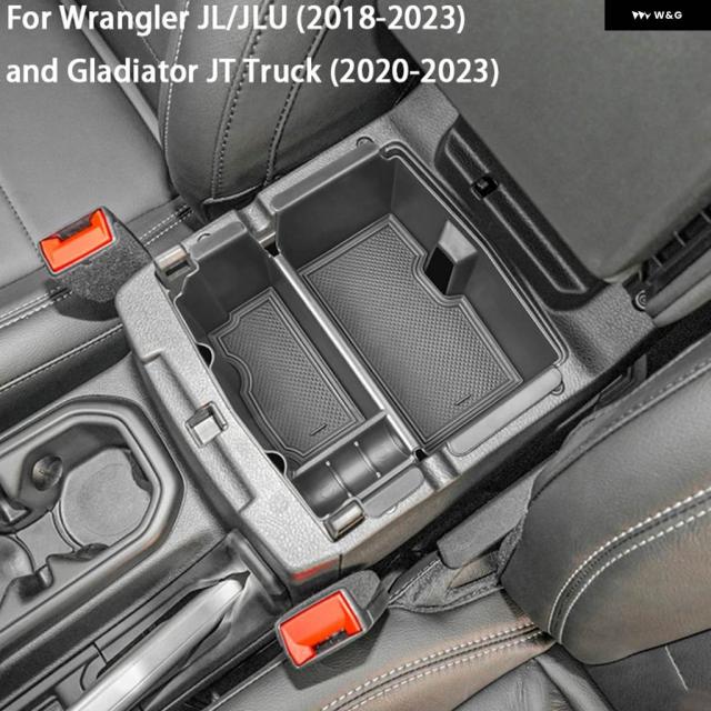 ジープ ラングラー JL/JLU 2018-2022 2023 2024 グラディエーター JT トラック 2023 2024 センター コンソール オーガナイザー アームレスト 収納