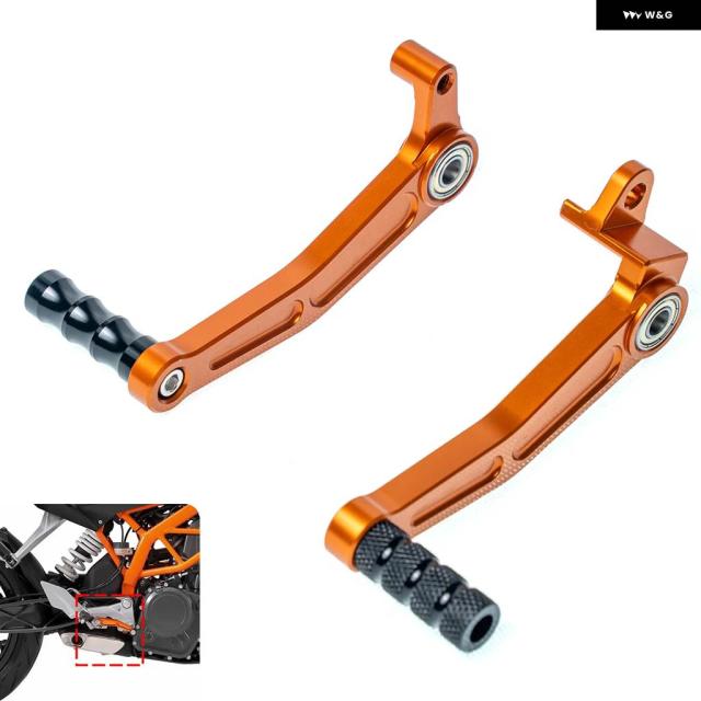 オートバイ フットブレーキ レバー と ギア シフト レバー オレンジ KTM DUKE 125 200 390 RC125 RC200 RC390