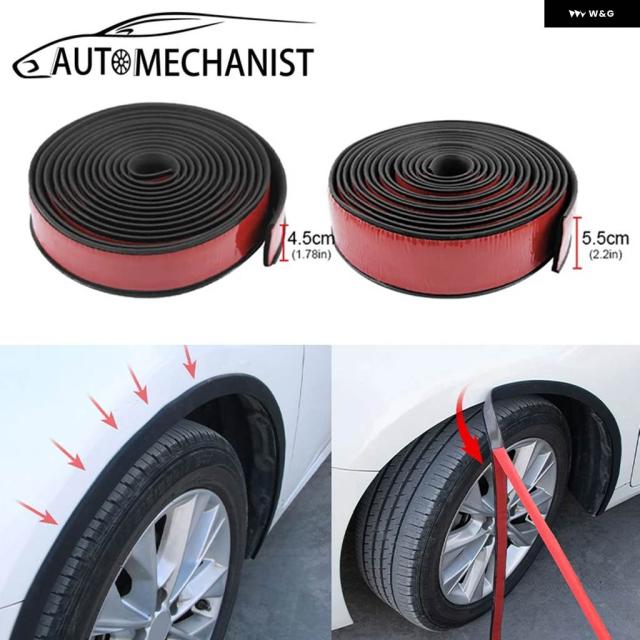 メカニスト 車用フェンダー プロテクター ストリップ 傷防止ストリップ ホイールタイヤアイブロウ マッドガード 装飾