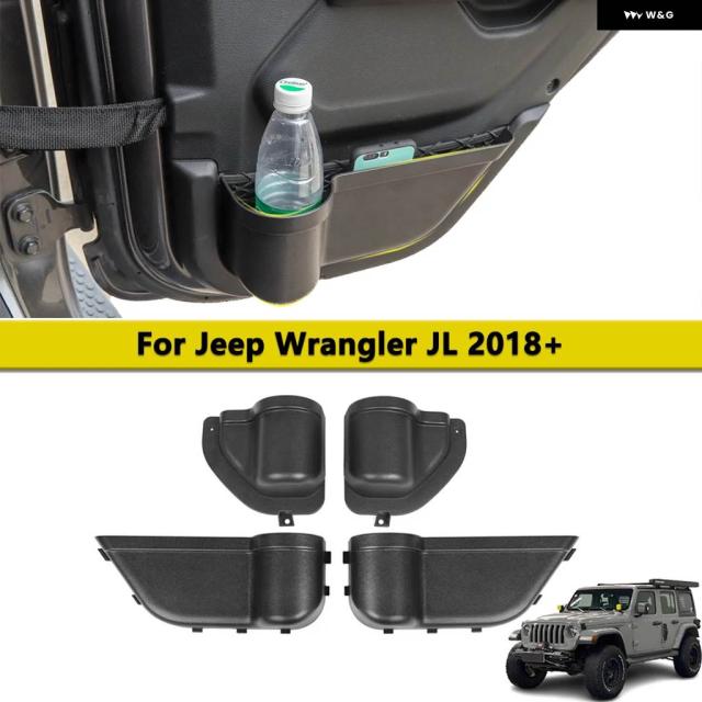 フロントリア ドア オーガナイザー トレイ 2018 - 23 ジープ ラングラー JL 4XE JLU ルビコン スポーツ サハラ グラディエーター JT