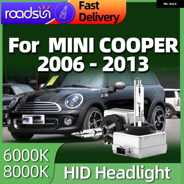35W HID バルブ キセノン ヘッドライト D1S 6000K ホワイト 8000K ブルーライト ミニ クーパー 2006 - 13