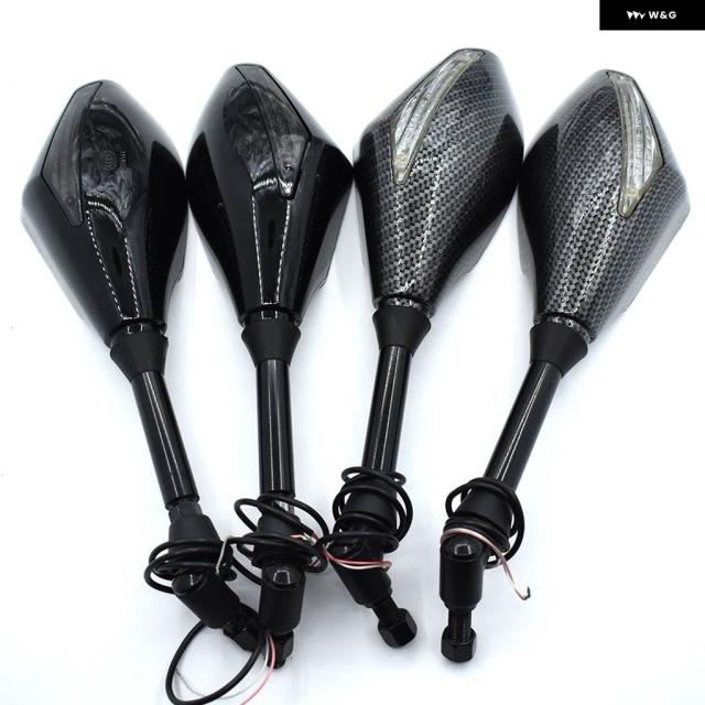 10MM バイク ミラー LEDウィンカー内蔵 MV AGUSTA BRUTALE 910R 989R 920 990 1078RR 1090_1