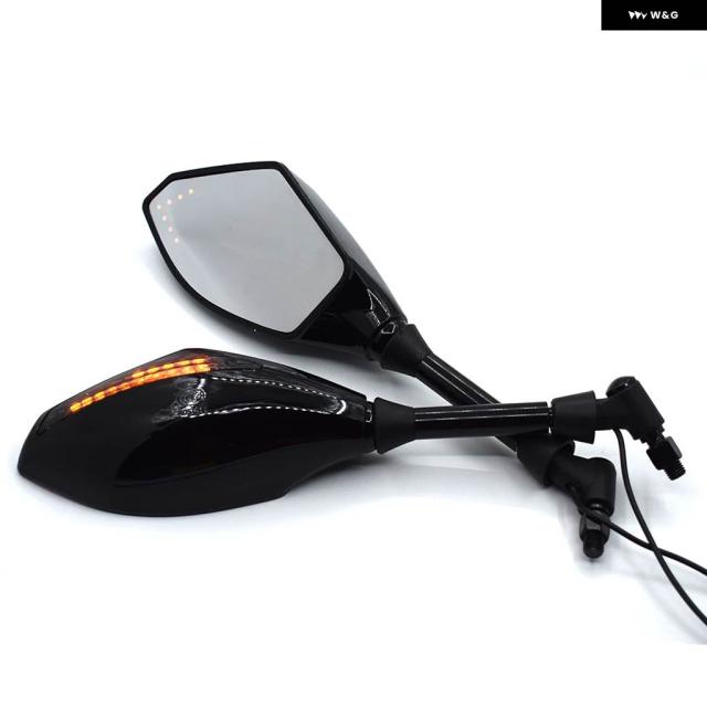 10MM バイク ミラー LEDウィンカー内蔵 MV AGUSTA BRUTALE 910R 989R 920 990 1078RR 1090_5