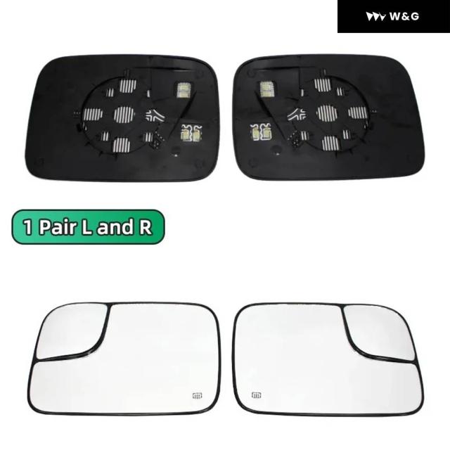 Dodge Durango 2005-2009 ドアミラー 運転席側 | パワー | 加熱ガラス付き | CH1320217の交換用 | 55077401AC ドアミラーガラス レンズ 用 ダッジ ラム 1500 2500 3500 2005-2008