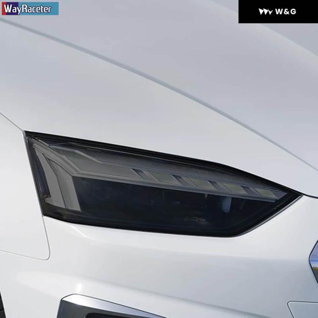 2枚 車用 ヘッドライト フィルム ビニール クリア ブラック TPU ステッカー アウディ A5 8T 8F 8W6 S5 RS5 2012年以降対応 アクセサリー