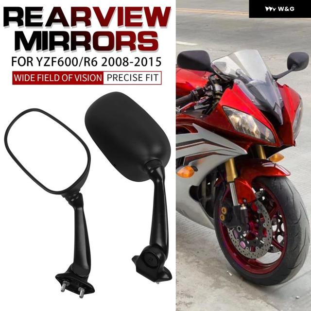 ヤマハ YZF600 YZF 600 YZFR6 2008 - 15 サイドリアビューミラー バックミラー