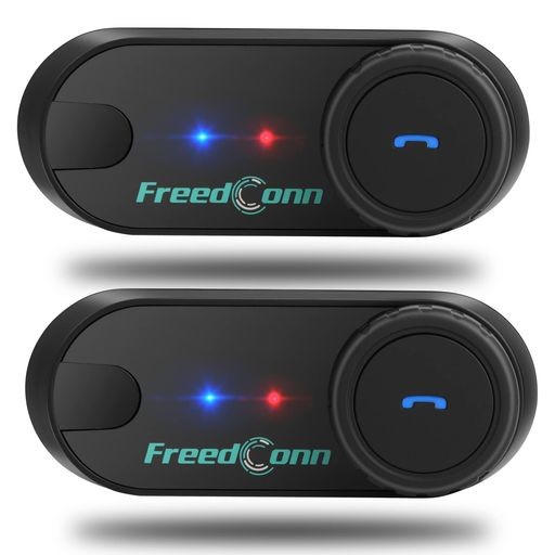 バイク インカム 2台セット FREEDCONN T-COM VB バイク用 ヘルメット インカム 高交換性 2人音楽共有と3人インターコムと2人800M通話に対