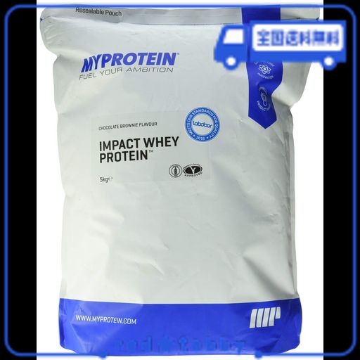 マイプロテインインパクトホエイ 200杯分◆チョコレートブラウニー味◆5000GIMPACT WHEY PROTEIN 5キログラム (X 1)