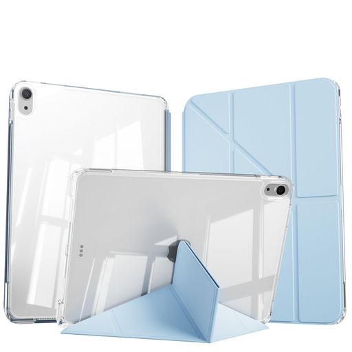 ZOPSGYU IPAD 11世代 分離式 ケース (A16、2025) / IPAD 10世代 ケース 2022 11/10.9インチ 透明バックカバー 三角形スタンド 横置き 縦置き 取り外し可能 耐衝撃 軽量 薄型 オートスリープ/ウェイク 