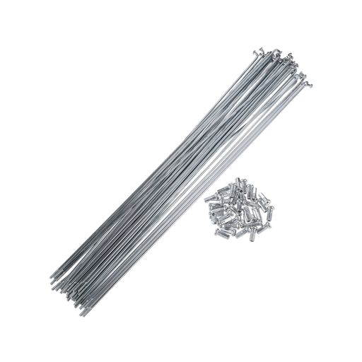 BULLSPANN スポーク 自転車用 14G Jベンド スチールスポーク 真鍮ニップル付き マウンテンバイク MTB用 36本 277MM