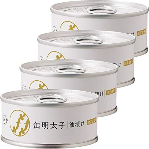ふくや 缶明太子・油漬け 85G ×4個