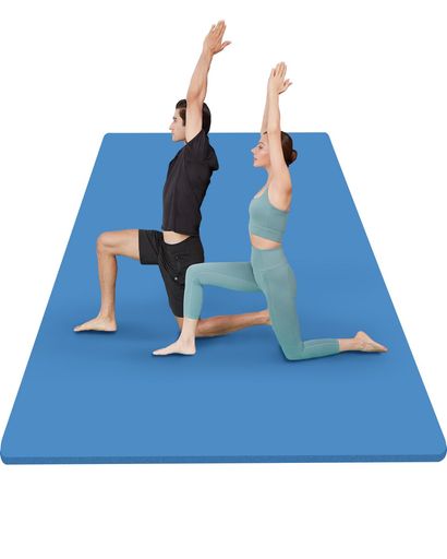 YUREN ヨガマット 極厚 20MM 幅広 135 X 200CM 二人用 トレーニングマット 特大 筋トレ 防音 親子 ストレッチ マット スポーツマット 収納ケース付き YUREN ヨガマット 極厚 20MM 幅広 135 X 200CM 二人用 トレーニング