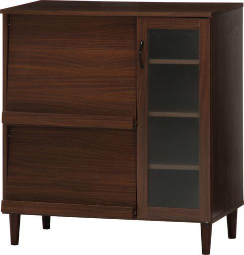 ダークブラウン キャビネット 収納家具 不二貿易 リビング収納 アルト キッチンキャビネット ダーク