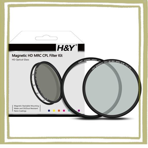 H&Y PLフィルター 67MM マグネティック CPL フィルターキット マグネット式 反射除去 偏光度99.9% 薄枠 帯電防止 防汚 撥水 防傷 CK67