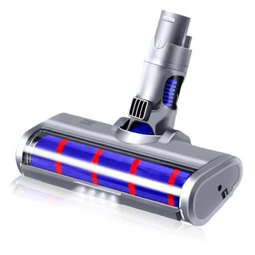 ダイソン V6 互換 LED ソフトローラークリーナーヘッド DYSON DC61 DC62 ライト付き