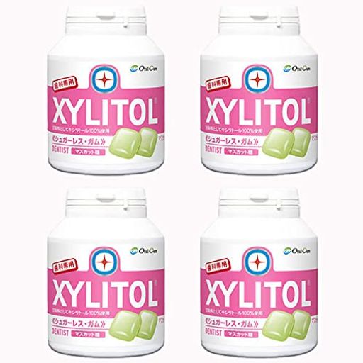 オーラルケア 歯科専用 ロッテ キシリトールガム ボトルタイプ 90粒 × 4本セット マスカット味の通販は 4,844円