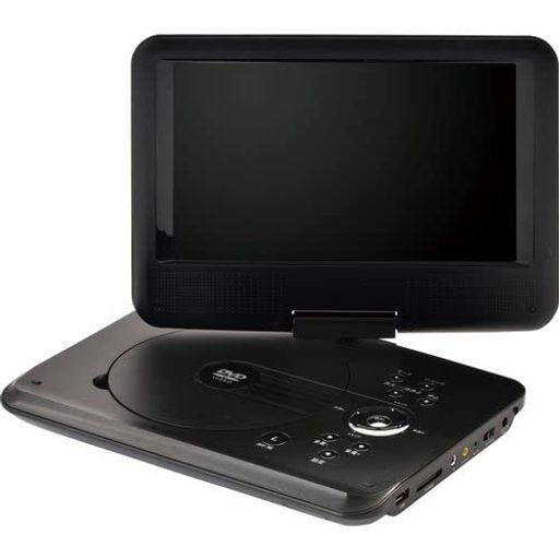 QRIOM 9インチ ポータブルDVDプレーヤー 4電源タイプ CPD-MN92D(B)