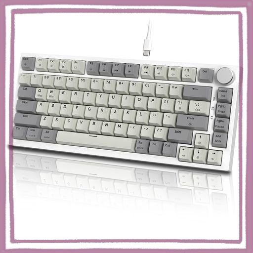 MAMBASNAKE×ATTACK SHARK K85 ラピッドトリガー 搭載 有線 75% RGBPBT カラー マッチング ゲーム メカニカル キーボード ー 磁気メカニ