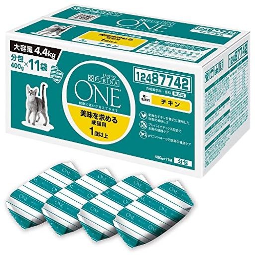 ピュリナワンキャット ドライ 美味を求める成猫用チキン 4.4KG(440G×10袋入)【AMAZON.CO.JP限定】