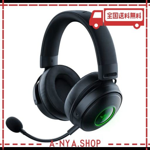 RAZER KRAKEN V3 PRO ワイヤレス ゲーミングヘッドセット 触覚テクノロジー搭載 THX 7.1 サラウンドサウンド TRIFORCE チタン 50MM ドラ