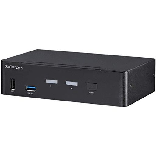 STARTECH.COM KVMスイッチ/2ポート/1画面/DISPLAYPORT 1.2/4K60HZ/USB 3.0ハブ/オーディオ/CPU切替器 SV231DPU34K