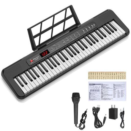 電子ピアノ 電子キーボード 61鍵盤 キーボード ピアノ 61鍵盤 60デモ曲