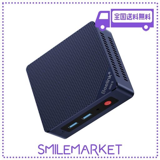 BEELINK ALDER LAKE-N100 プロセッサー (最大 3.40GHZ) W11ミニコンピューター、MINI-S12 PRO ミニ PC、16GB RAM 500GB SSD ビジネスデス