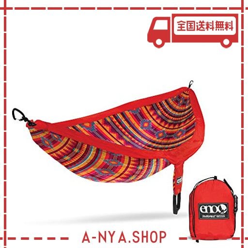 ENO(イーグルネストアウトフィッターズ) ダブルネストハンモック プリント DOUBLENEST HAMMOCK PRINTS KILIM／RED DP290