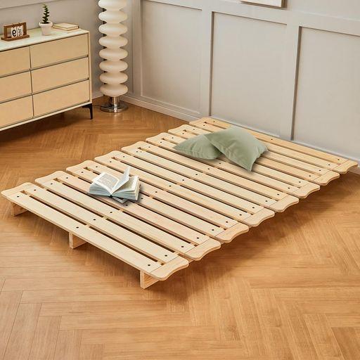 ベッドフレーム　ダブル　木製 ダブルベッド ベッドフレーム 木製ベッド 木製フレーム すのこベッド