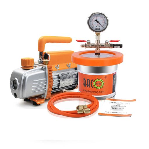 BACOENG製 真空チャンバー＋真空ポンプセット 真空脱泡器 楽天市場】BACOENG 2L 真空チャンバーキットです 樹脂脱気真空