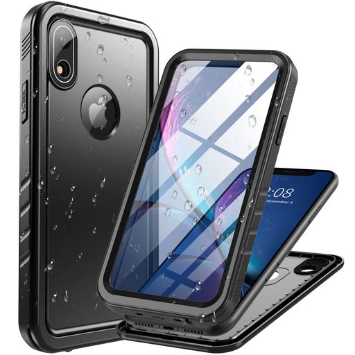 COZYCASE IPHONE XR用 ケース - IPHONE XR用 防水ケース「耐衝撃/360度/全面/両面/米軍/カメラ保護/ストラップ付き」 IPHONEXR用 ケース「完全防水/防塵/海/お風呂/プール/浮く/水中/QI充電/人気」 