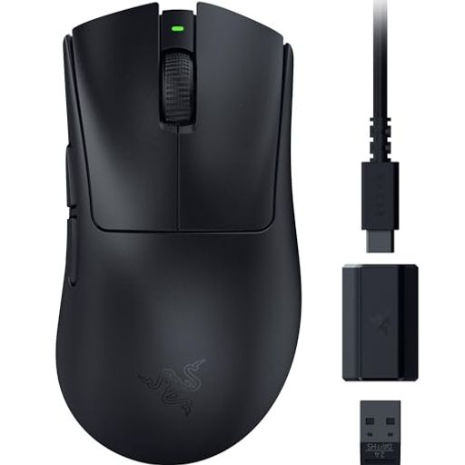 RAZER レイザー DEATHADDER V3 HYPERSPEED ワイヤレス ゲーミングマウス 超軽量 55G 小型 コンパクトな形状でありながら自然なグリップを提供 つかみ持ち/つまみ持ちに対応 高速かつ正確なマウス…
