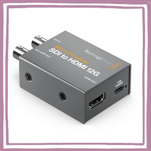 BLACKMAGIC DESIGN CONVBDC/SDI/HDMI12G/P MICRO CONVERTER BIDIRECT PSU(パワーサプライ付属)