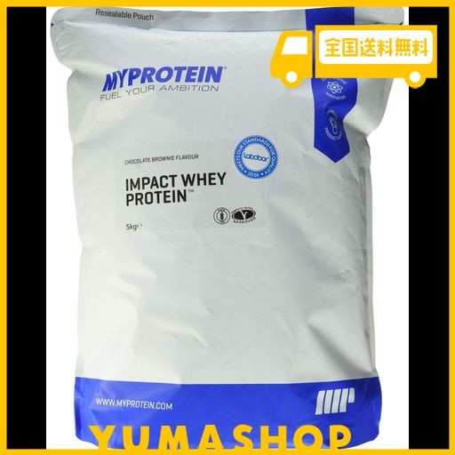 マイプロテインインパクトホエイ 200杯分◆チョコレートブラウニー味◆5000GIMPACT WHEY PROTEIN 5キログラム (X 1)