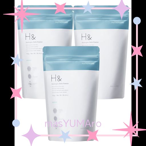 楽天市場】入浴剤 水素入浴剤 H＆ アッシュアンド 750g 6個 180