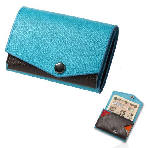 アブラサス] 薄い財布 レザー 薄型 日本製 チョコ アブラサス] 小さい