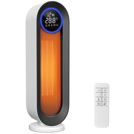 セラミックヒーター 速暖【2025冬新型 ECO省エネ 首振り】1~12H