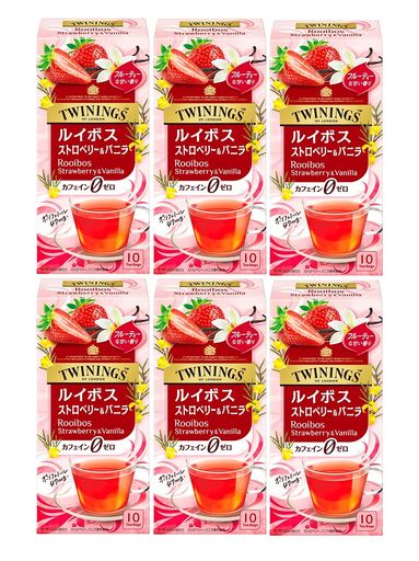 トワイニング ルイボス ストロベリー&バニラ10P×6個
