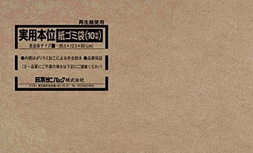 日本サニパック 実用本位紙ゴミ袋 10枚