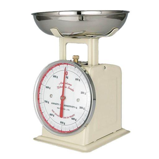 ダルトン(DULTON) アメリカンキッチンスケール 1KG アイボリー 100-061 高さ225×幅132MM