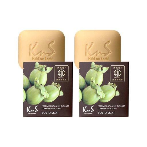 【医薬部外品】柿のさち KNS 薬用 柿渋 石鹸 110G ×2個セット 固形石鹸 デオドラント メンズ 加齢臭対策 体臭予防 消臭 日本製アロマ石けん