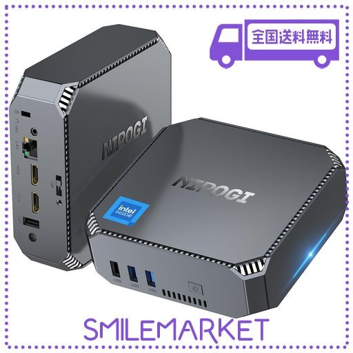 ミニPC N100 高速動作 MINI PC N100 最大3.4GHZ 4C4T 小型PC 16GB 512GB SSD2TBまで拡大可 N100 ミニPC 高速熱放散 7NM ミニパソコン 静