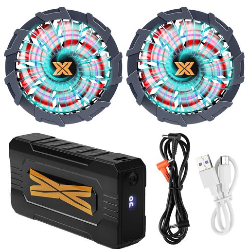 【2025最新暴？超強力出力36V/20000MAH】空調作業服 ファンバッテリーセット 36V超高出力 20000MAH バッテリー 5段階風量調節 超静か 長寿命 急速充電 空調ファン耐水防塵 90MM服穴径対応 熱中症…