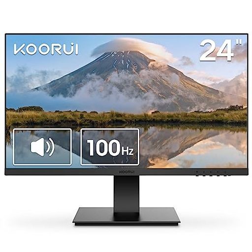 KOORUI モニター 23.8インチ ディスプレイ VA非光沢 フルHD 最大100HZ