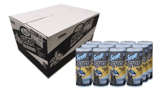 【ケース販売】 SCOTT プロショップタオル ヘビーデューティー (高強度な不織布素材・水に絞って使用出来る) 60枚/ロール