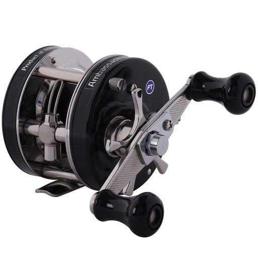 ABUGARCIA (アブガルシア) アンバサダー (AMBASSADEUR) 4601CA ファクトリーチューン ブラック 左巻き クラッチタイプ ダブルハンドル バス ライギョ ナマズ トップウォーター丸形リールの通販は