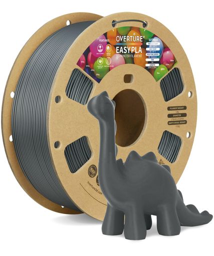 OVERTURE PLA フィラメント EASY PLA フィラメント 3Dプリンター用素材 3D印刷 3Dプリンター フィラメント 1.75MM 1KGスプール 高い寸法精度+/- 0.03MM 高密度 ほとんどのFDMプリンターに適合(EASY 